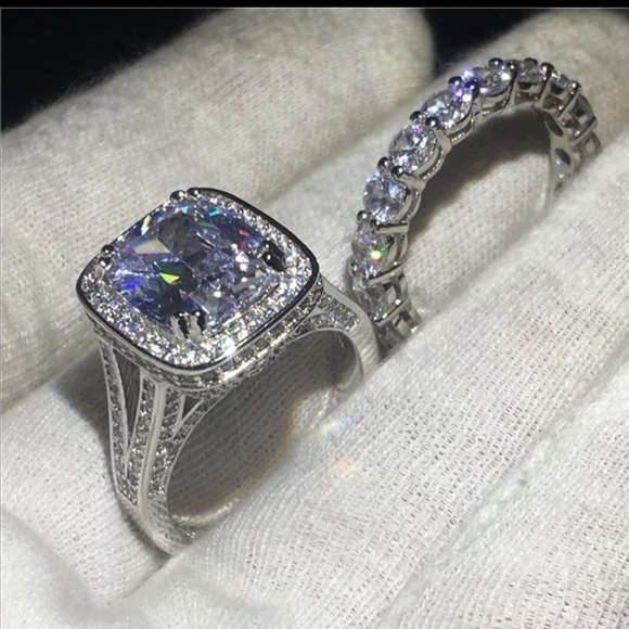 Size 7 Brand New Engagement Wedding Band Ring - Picture 2 of 7